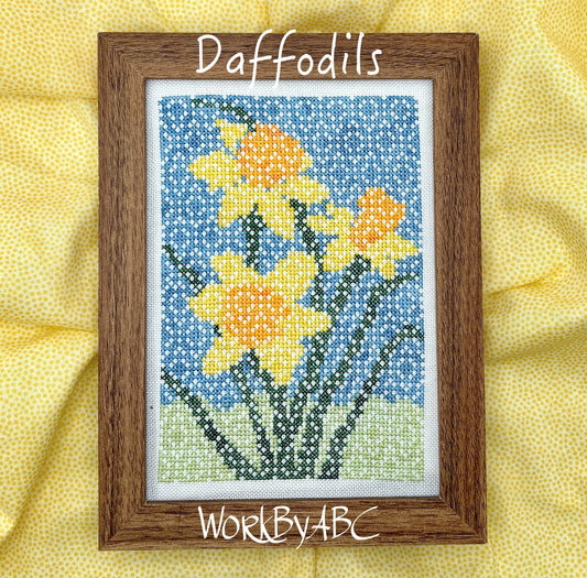 Daffodils - Cross Stitch Pattern by Works by ABC PREORDER