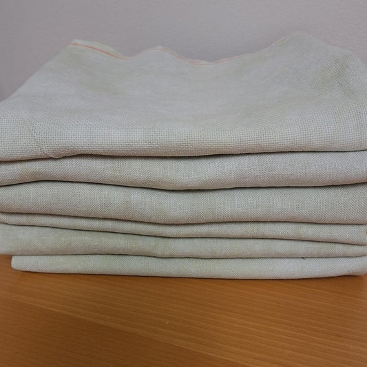 18 count Hand Dyed Aida - Dirty Snow by Fibre on a Whim PREORDER