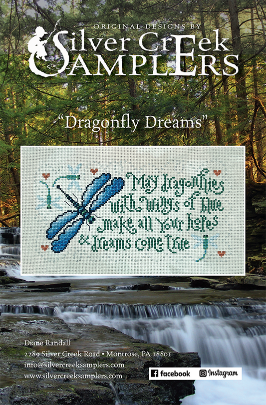 Dragonfly Dreams - Cross Stitch Pattern by Silver Creek Samplers PREORDER