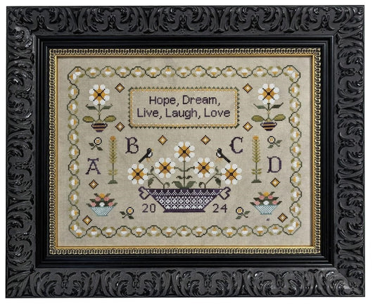 Dreaming of Daisies - Cross Stitch Pattern by Fox & Rabbit Designs