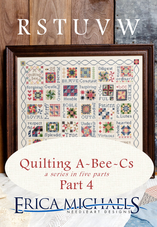 Quilting A-Bee-Cs Part 4 - Cross Stitch Pattern by Erica Michaels