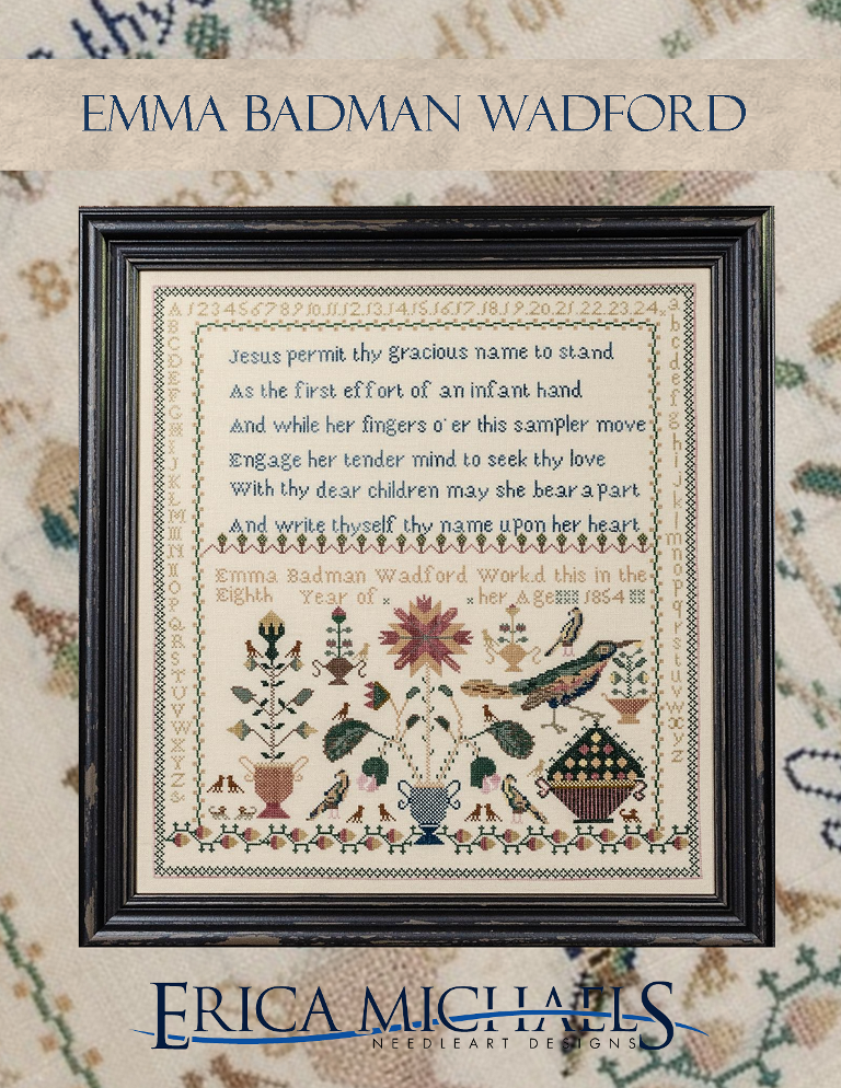 Emma Badman Wadford  - Cross Stitch Chart by Erica Michaels