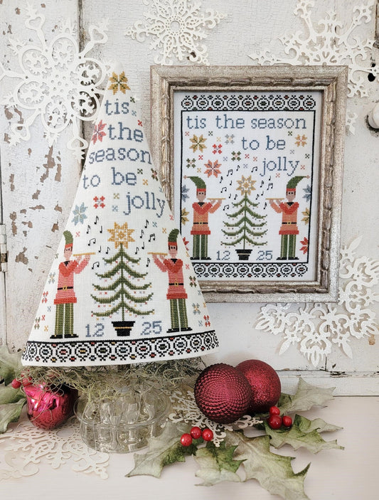 Eleventh Day of Christmas Sampler and Tree - Cross Stitch Pattern by Hello from Liz Mathews