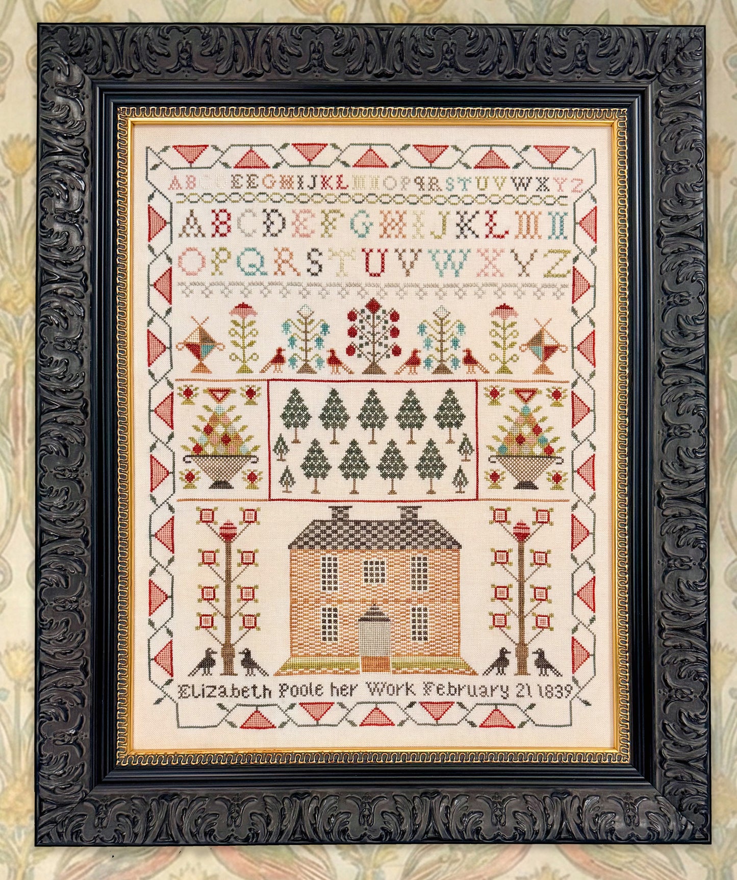 Elizabeth Poole 1839 - Cross Stitch Pattern by Fox & Rabbit Designs PREORDER
