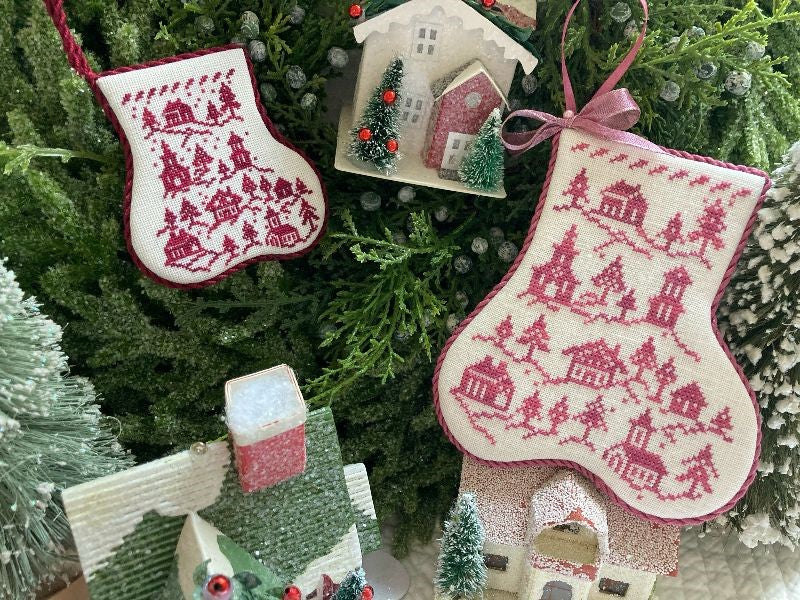 Enchanted Village Stocking - Cross Stitch Pattern by JBW Designs