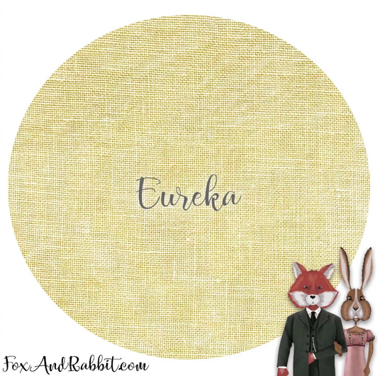Fox and Rabbit Hand Dyed Linen - Eureka