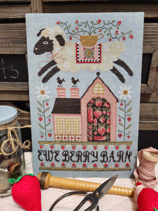 Ewe Berry Barn - Cross Stitch Pattern by Quaint Rose Needlearts PREORDER