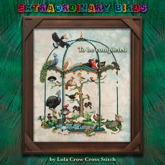 Extraordinary Birds - Cross Stitch pattern by Lola Crow