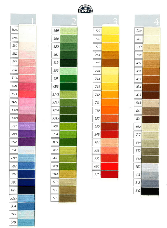 DMC Floche 150 yard hank - Colours - discontinued