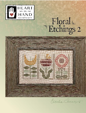 Floral Etchings 2 - Cross Stitch Chart by Heart in Hand