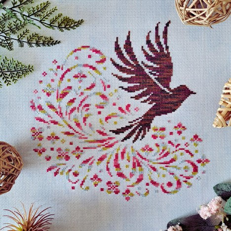 Fly Like a Bird - Cross Stitch Pattern by Artmishka