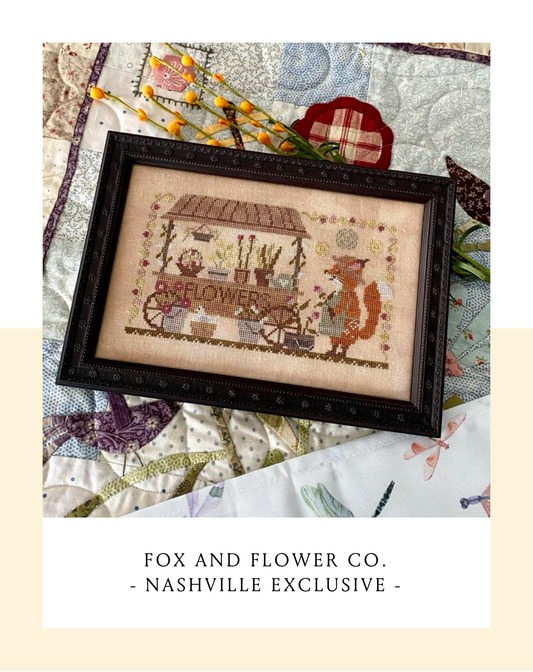 Fox and Flower Co - Cross Stitch Pattern by Blueberry Ridge PREORDER