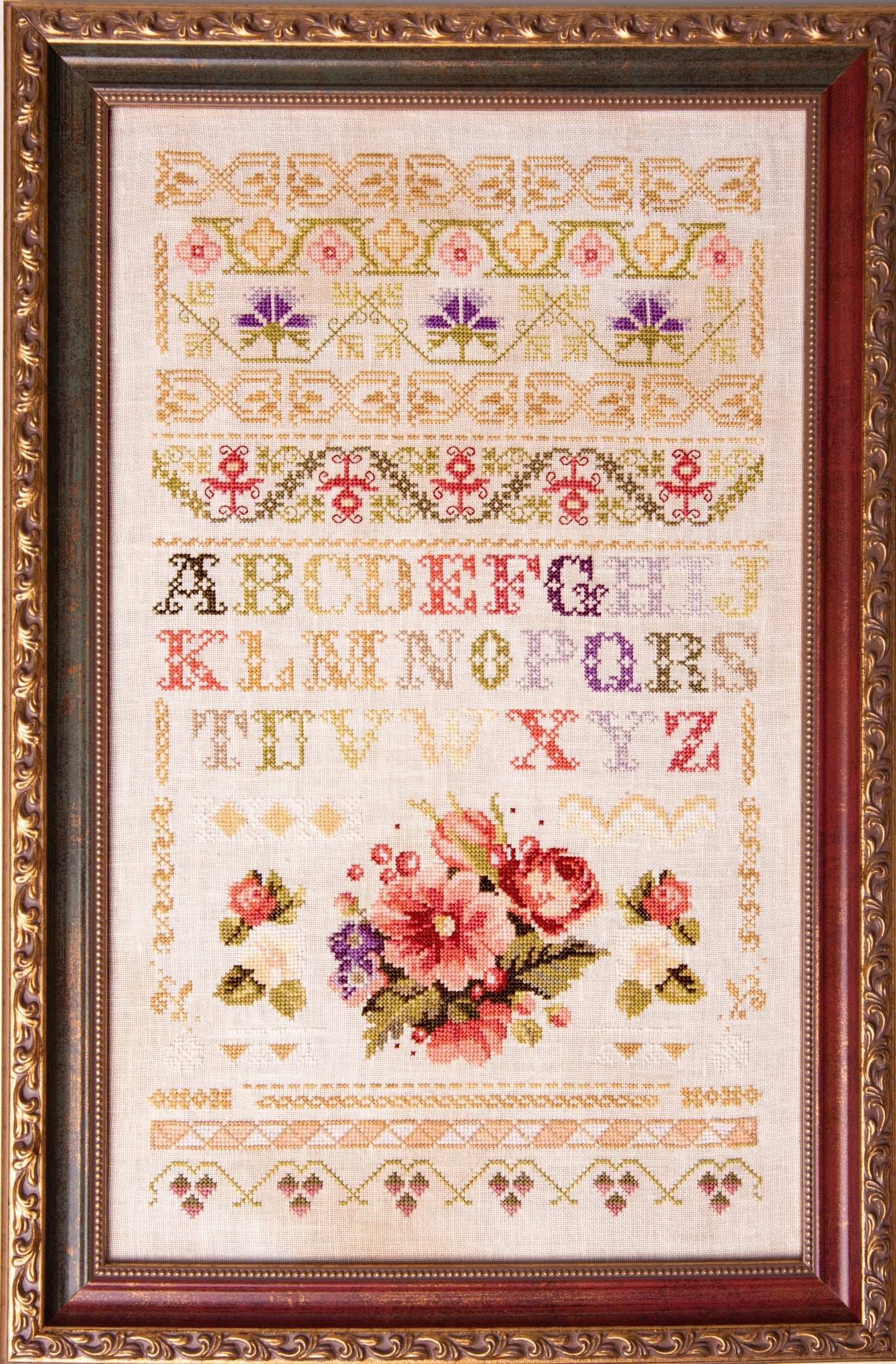 Floral Band Sampler - Cross Stitch pattern by Samplers and Primitives