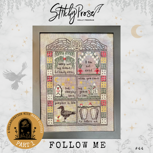 Follow Me - Cross Stitch Pattern by Stitchy Prose & Bendy Stitchy PREORDER