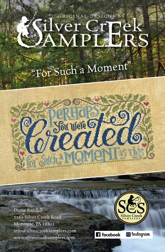 For Such a Moment - Cross Stitch Pattern by Silver Creek Samplers PREORDER