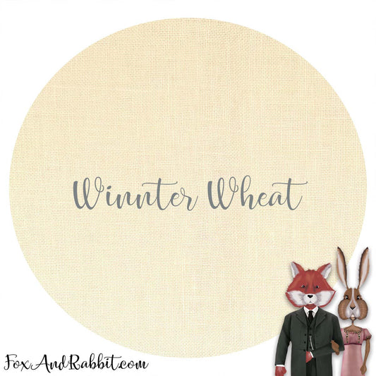32 count Hand Dyed Linen - Winter Wheat by Fox and Rabbit