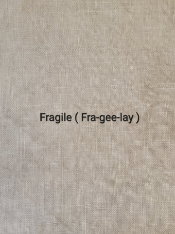 Needle and Flax Hand Dyed Linen - Fragile (Fra-gee-lay)