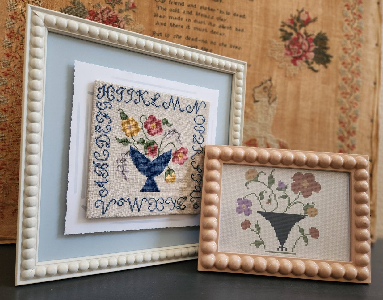 Frolicking Flowers - Cross Stitch Pattern by 1884 Stitchery Designs PREORDER