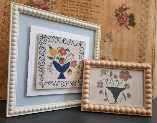 Frolicking Flowers - Cross Stitch Pattern by 1884 Stitchery Designs PREORDER