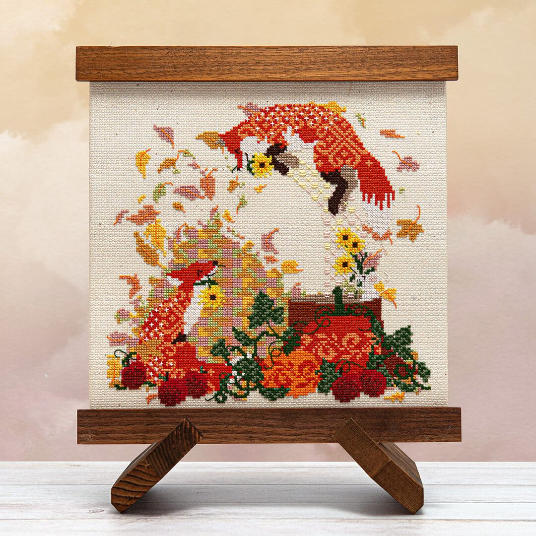 Frolicking Foxes - Cross Stitch Pattern by Counting Puddles