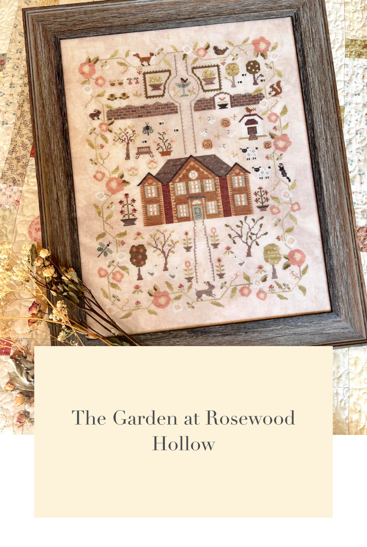 The Garden at Rosewood Hollow - Cross Stitch Pattern by Blueberry Ridge PREORDER