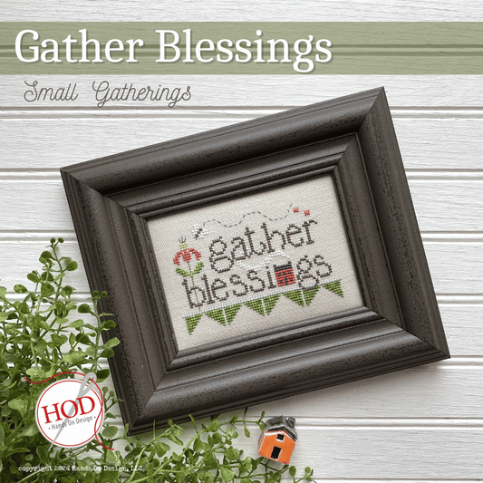 Gather Blessings - Cross Stitch Chart by Hands On Design