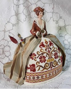 Giorgia – Historical Plymouth Pincushion Doll - Cross Stitch Pattern by Giulia Punti Antichi PREORDER