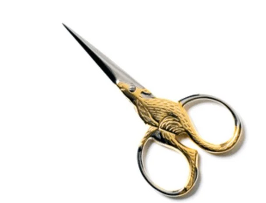 Gold Roo on Nickel Embroidery Scissors