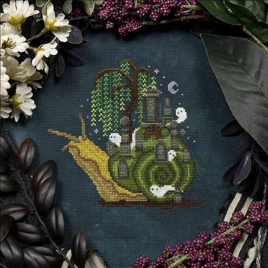 Grave Snail - Cross Stitch pattern by The Stitch Crypt