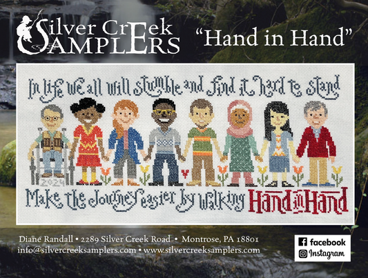 Hand in Hand - Cross Stitch Chart by Silver Creek Samplers