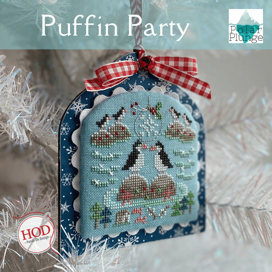 Puffin Party  - Cross Stitch Pattern by Hands On Design