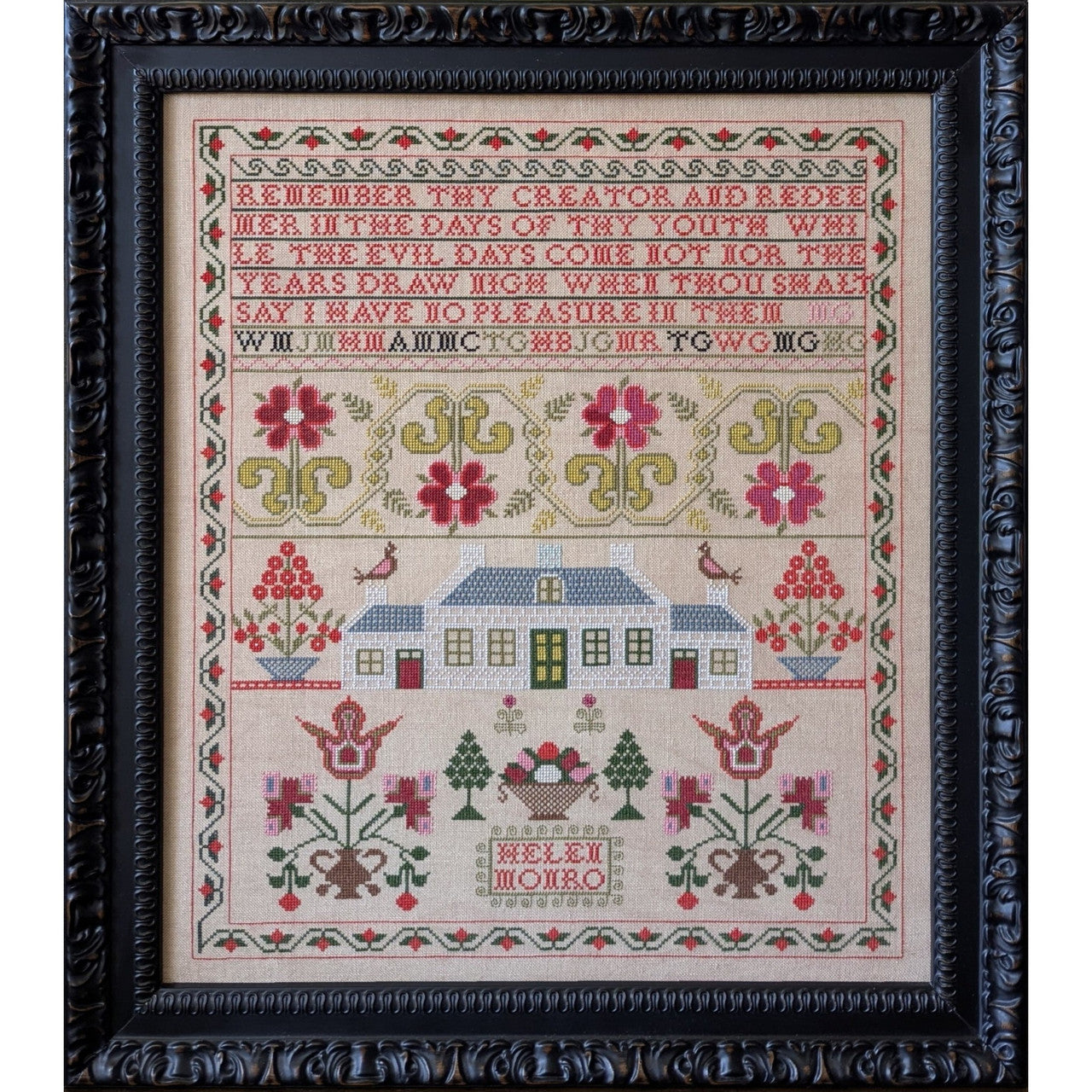 Helen Monro - Reproduction Sampler Pattern by Whilst Iris Naps PREORDER