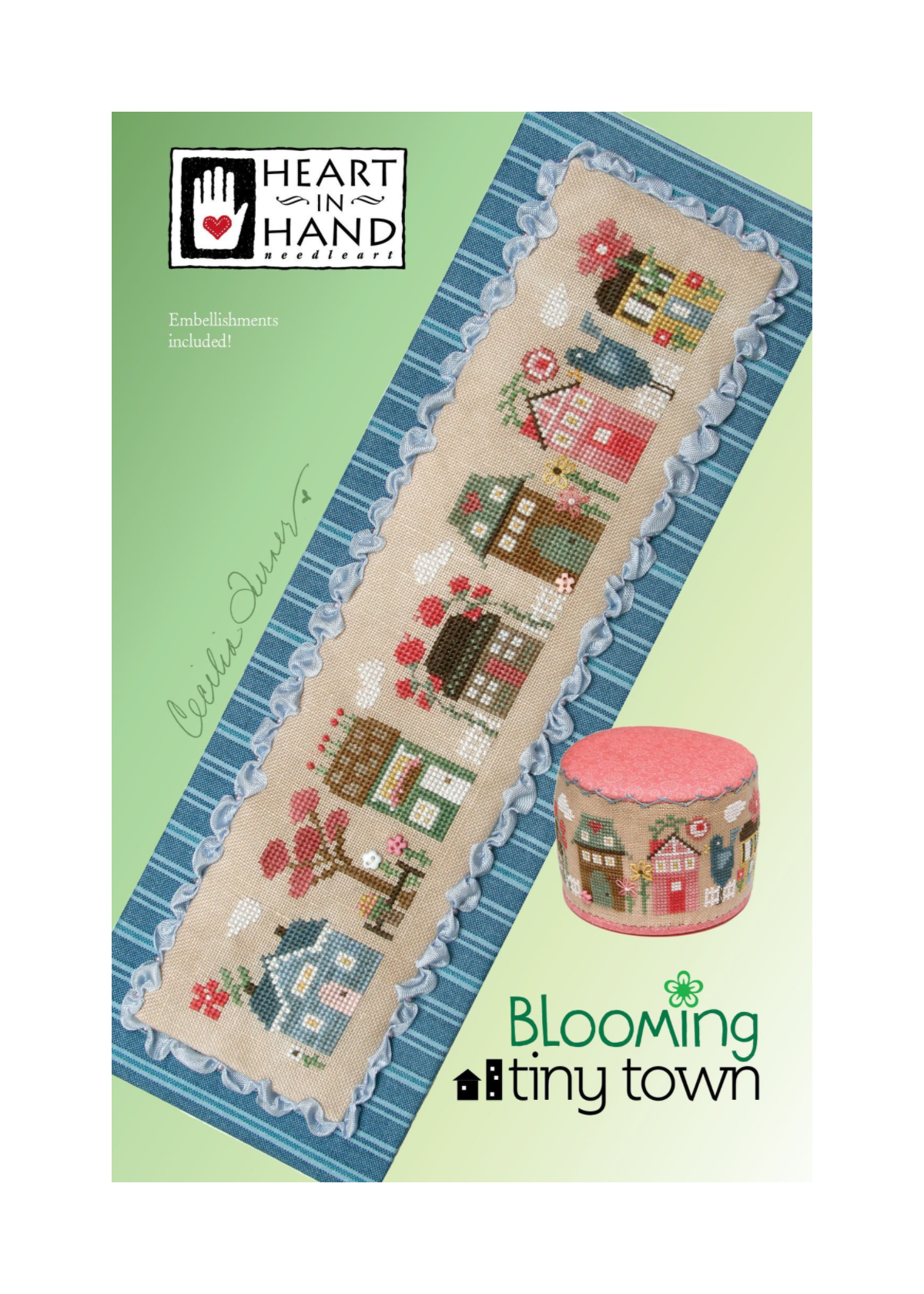 Blooming Tiny Town - Cross Stitch Pattern by Heart in Hand
