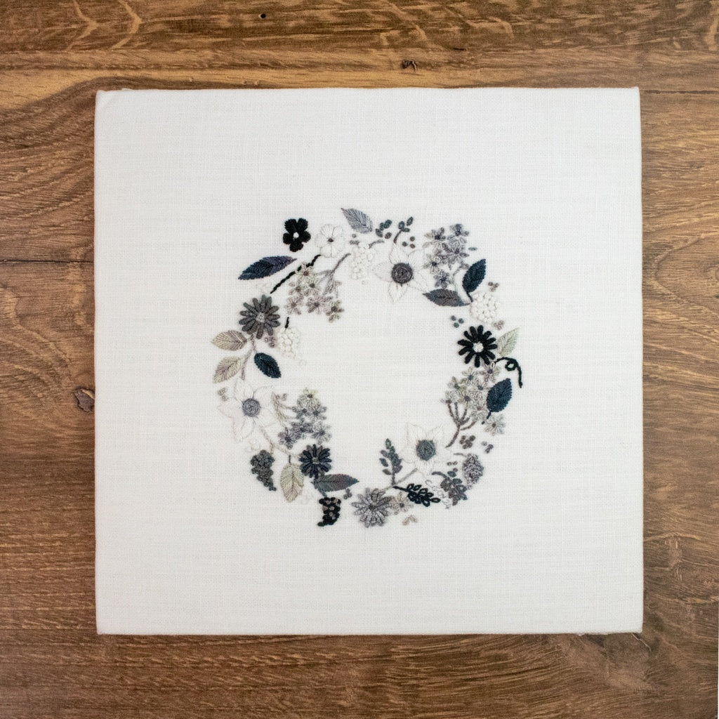 Classic Lady Grey Embroidery Kit