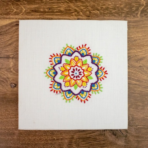 Rainbow Mandala Embroidery Kit