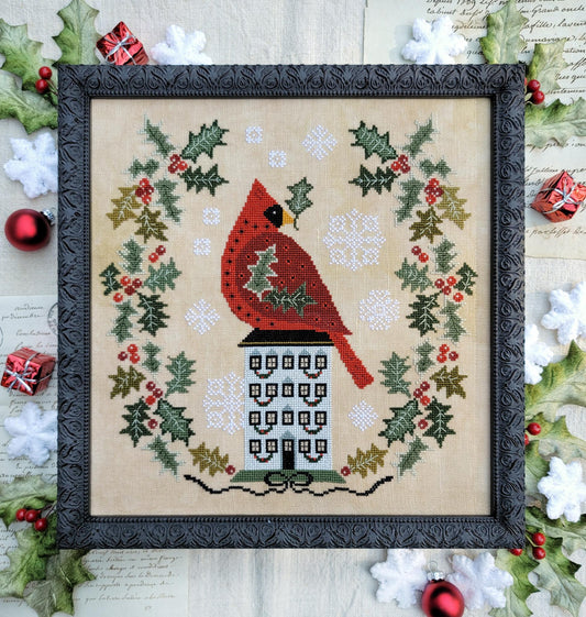 Holly Wreath - Cross Stitch Pattern by Hello from Liz Mathews