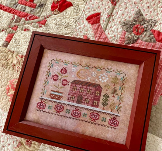 House on Pomegranate Hill - Cross Stitch Pattern by Blueberry Ridge PREORDER