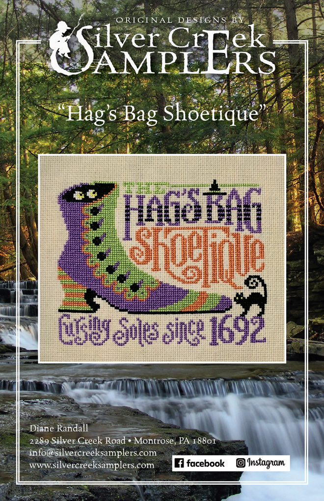 Hag’s Bag Shoetique- Cross Stitch Pattern by Silver Creek Samplers