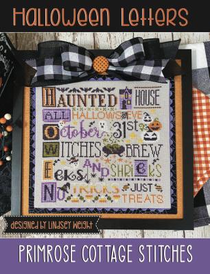 Halloween Letters - Cross Stitch Chart by Primrose Cottage