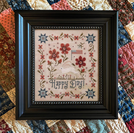 Happy Day - Cross Stitch Pattern by Plum Street Samplers PREORDER