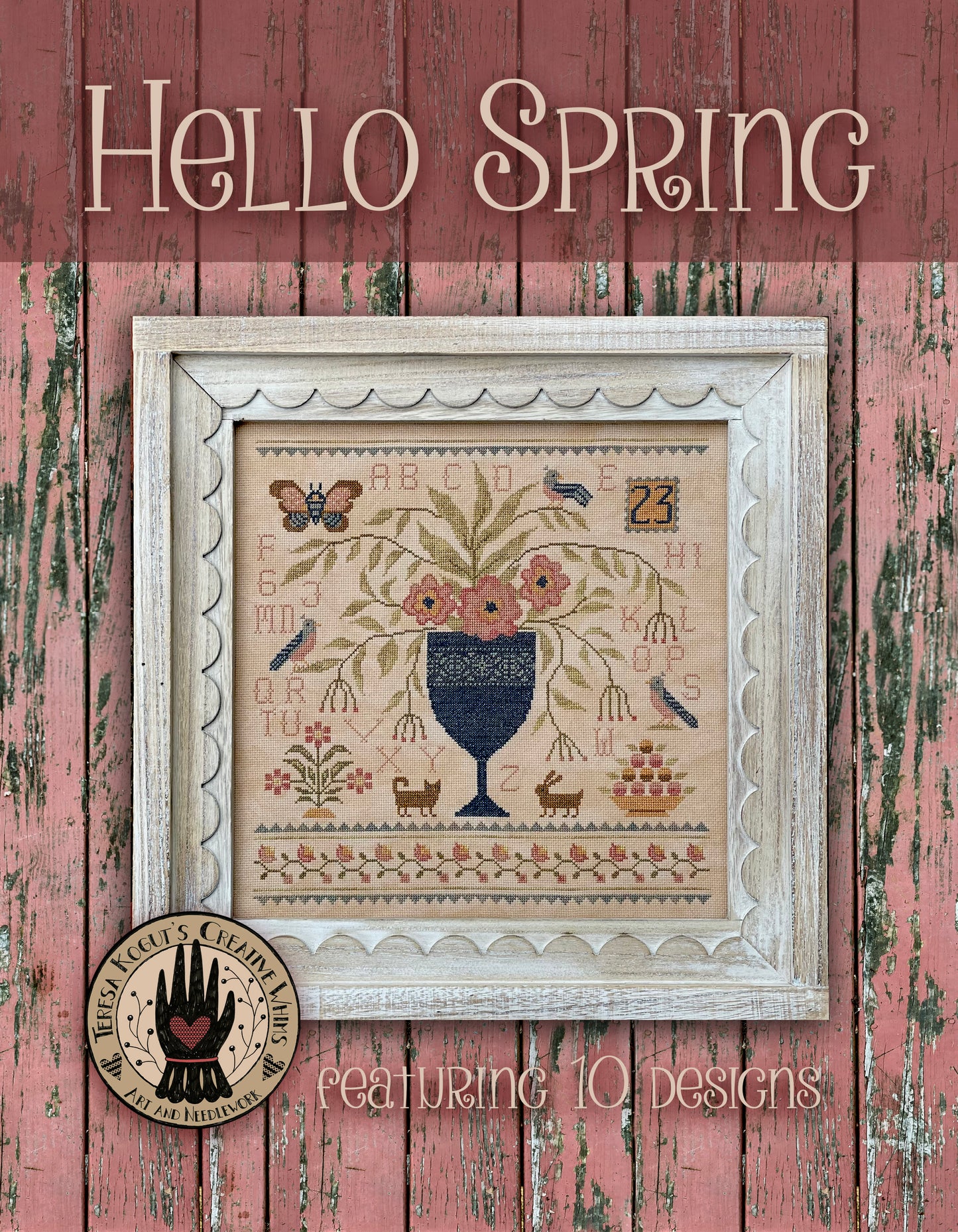 Hello Spring Book - Cross Stitch Chart by Teresa Kogut PREORDER