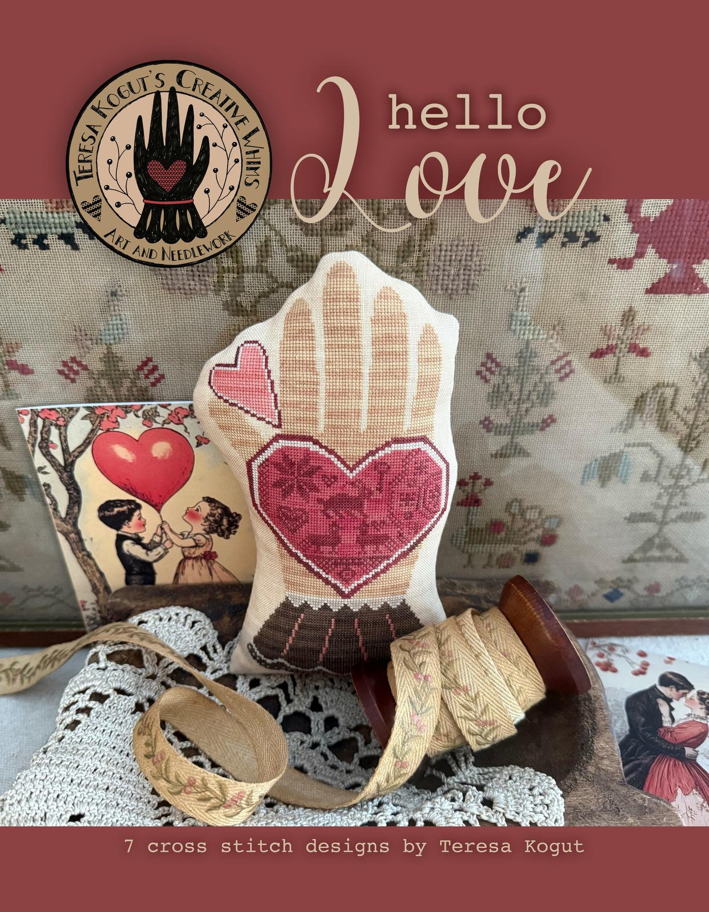 Hello Love - Cross Stitch Book by Teresa Kogut