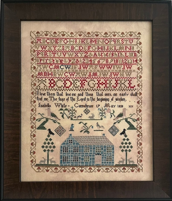 Isabella White  - Reproduction Sampler Chart by Olde Willow Stitchery PREORDER