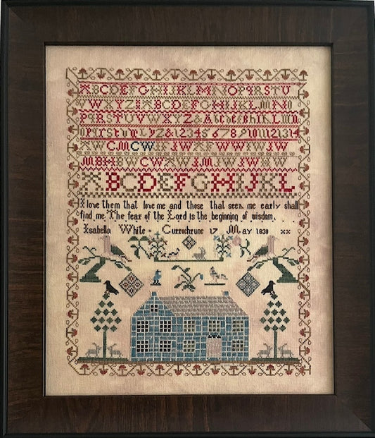 Isabella White  - Reproduction Sampler Chart by Olde Willow Stitchery