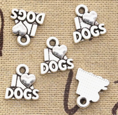 I Love Dogs Charms