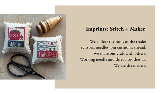 Imprints: Stitch & Maker - Cross Stitch Pattern by Heart in Hand PREORDER