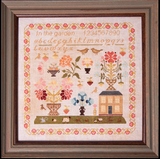 In the Garden - Cross Stitch Pattern by Samplers & Primitives PREORDER