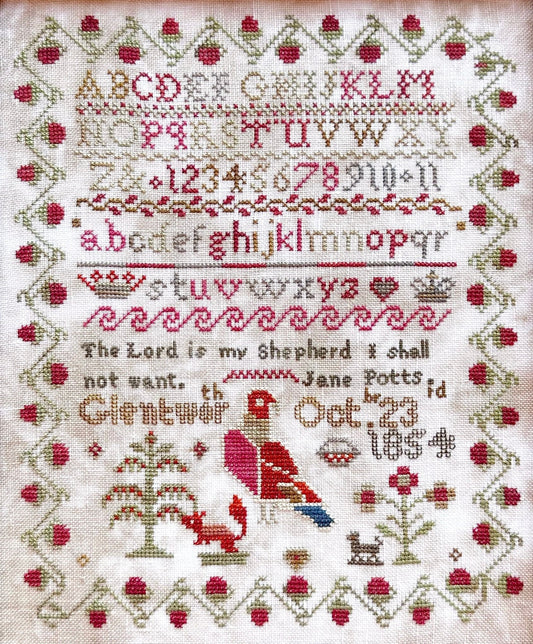 Jane Potts 1854 - Cross Stitch Chart by Lucy Beam