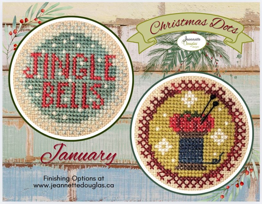 Christmas Dot Series - Cross Stitch Patterns by Jeannette Douglas PREORDER