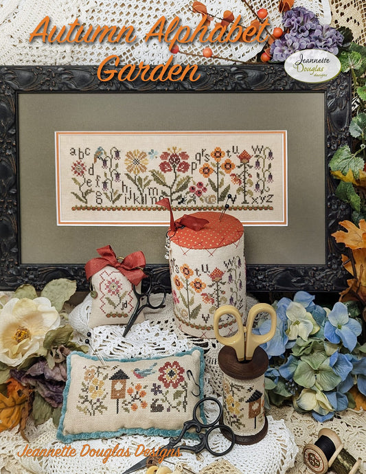 Autumn Alphabet Garden - Cross Stitch Pattern by Jeannette Douglas